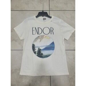 Star Wars Endor T-Shirt Graphic Tee White‎ XL Extra Large